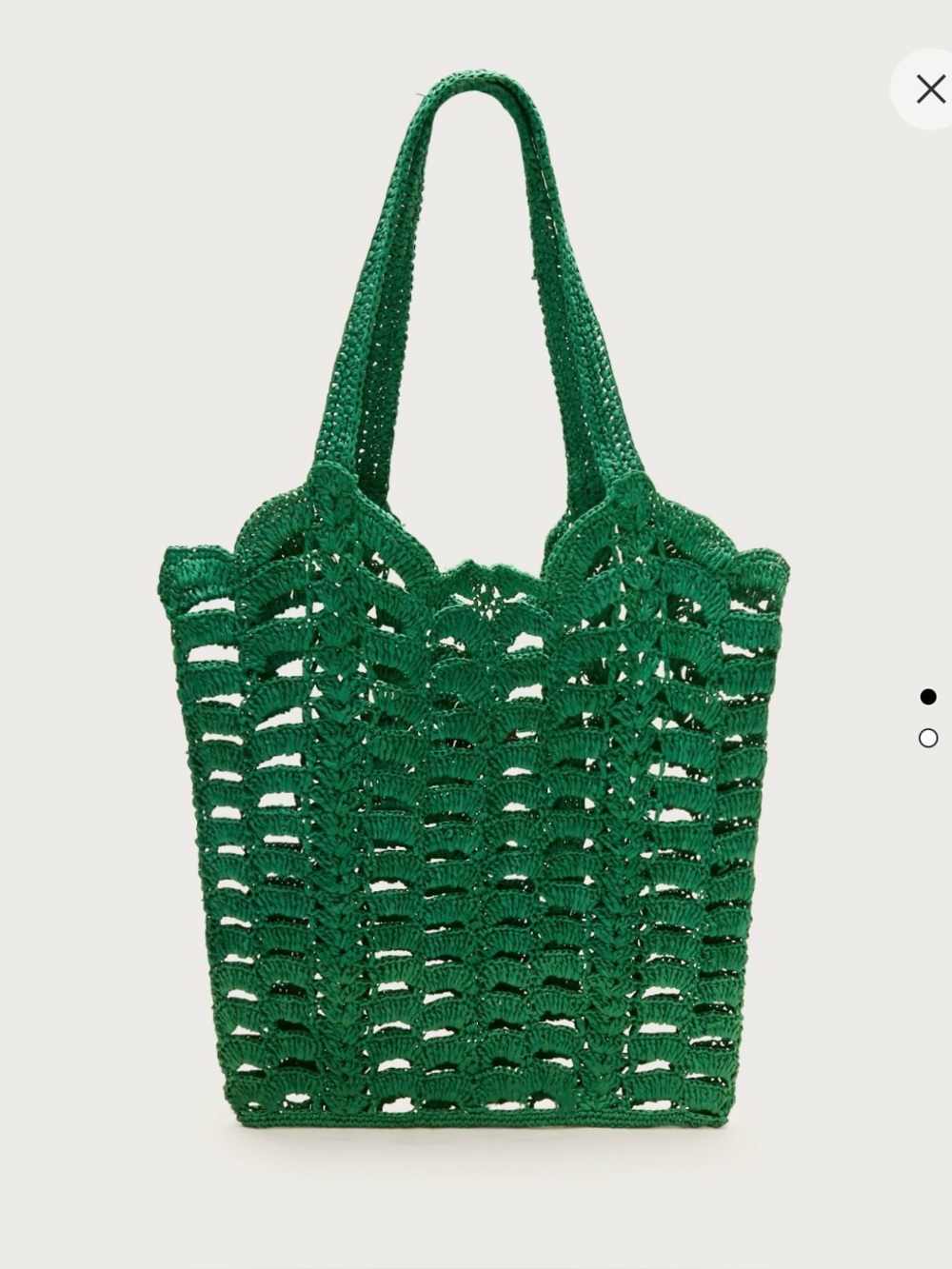 J Crew Handwoven straw tote bag